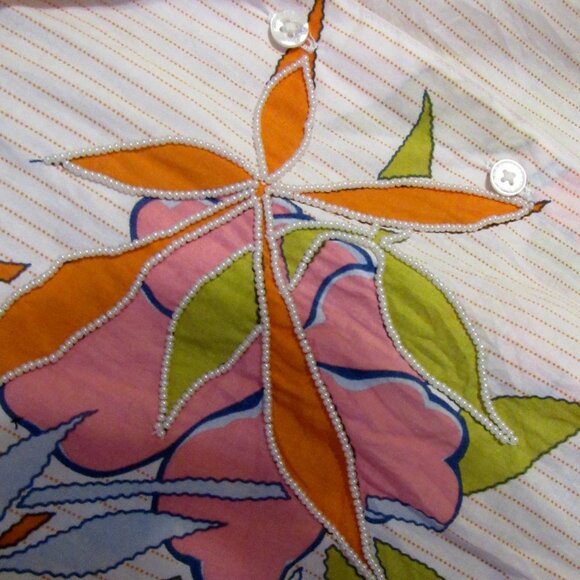 Robert Graham Women Blouse, S/P, Cotton, made in India, Floral - Picture 3 of 6